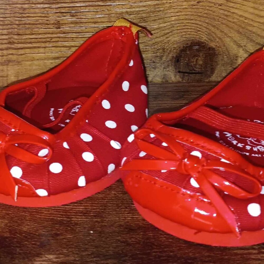 New Red Polka Dot Shoes for Build a Bear Animal